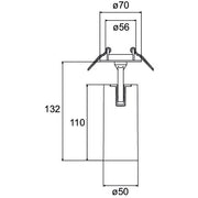 Brumberg Leuchten - Downlight/Strahler/Flutlicht LED-Halbeinbau-Strahler 88786163DA 3000K