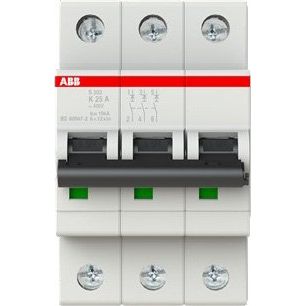 ABB Stotz S&J - Leitungsschutzschalter Sicherungsautomat S203-K25 K,6kA,25A,3P