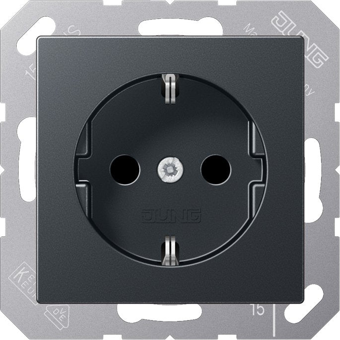Jung - Steckdose SCHUKO Steckdose A 1521 BF ANM 16 A 250 V,anthrazit