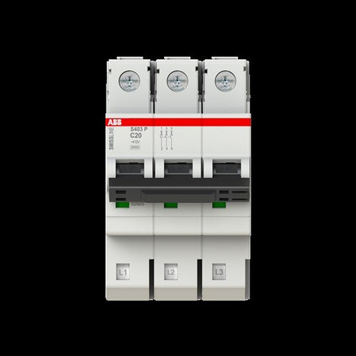 ABB Stotz S&J - Leitungsschutzschalter Leitungsschutzschalt S403P-C20 − 4 Stück