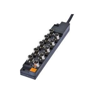 Ipf Electronic - Passiver Sensor-/Aktor-Verteiler (mit Leitung) Verteiler, 26x168x30mm, VK001033 10-30V DC 10x M8