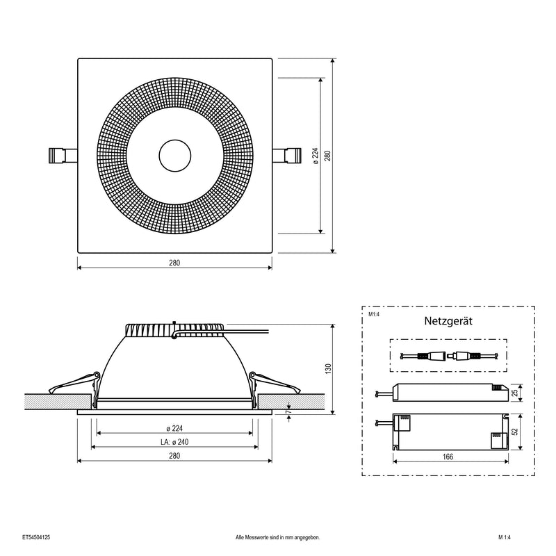 EVN Lichttechnik - Downlight/Strahler/Flutlicht LED-Downlight ET54504125
