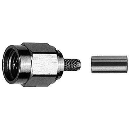Telegärtner - Koax-Steckverbinder SMA-Kabelstecker cr NI 100024597 G7 (RG316/U) − 5 Stück