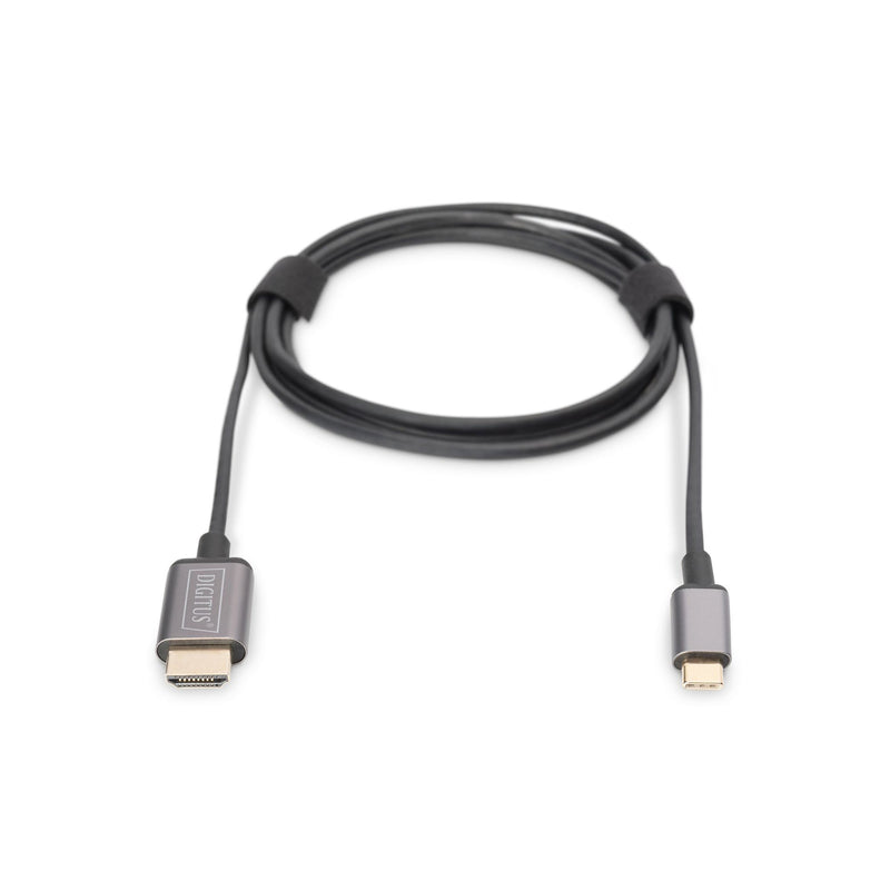 DIGITUS - Konfektioniertes A/V-Kabel Video-Adapterkabel DA-70821 USB-C, 1,8m, sw