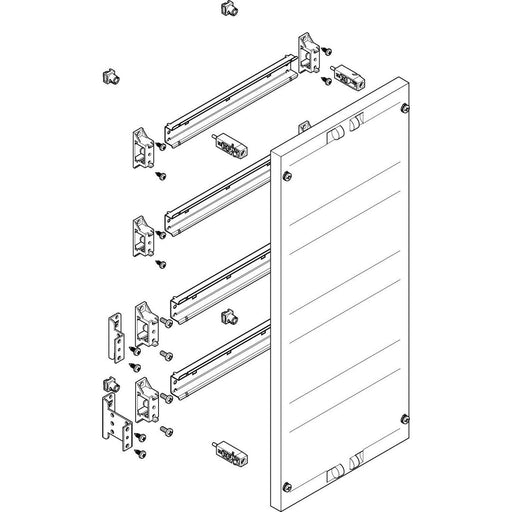 ABN - Verteilerfeld für Installationsverteiler ESPRO-Modul MF1410 flach BxH:250x450mm