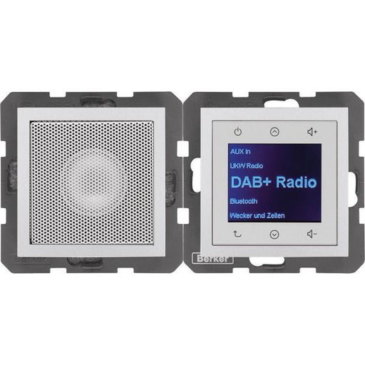 Berker - Elektronik-Gerät für Installationsschalterprogramme Radio mit Lautspr. DAB+ B. 29801404 x alu matt