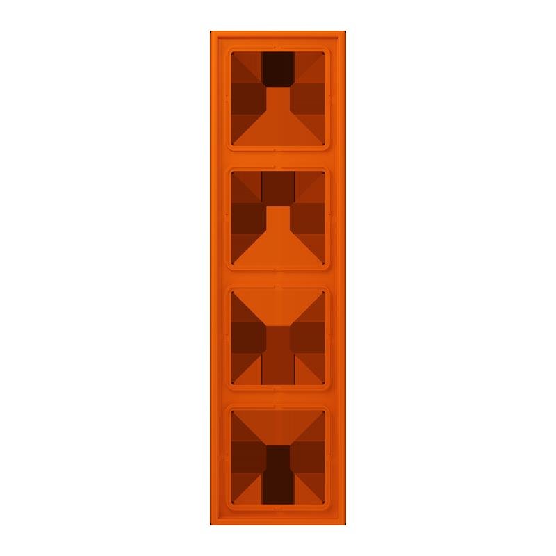 Jung - Abdeckrahmen Rahmen 4-fach LC 984 260 orange vif