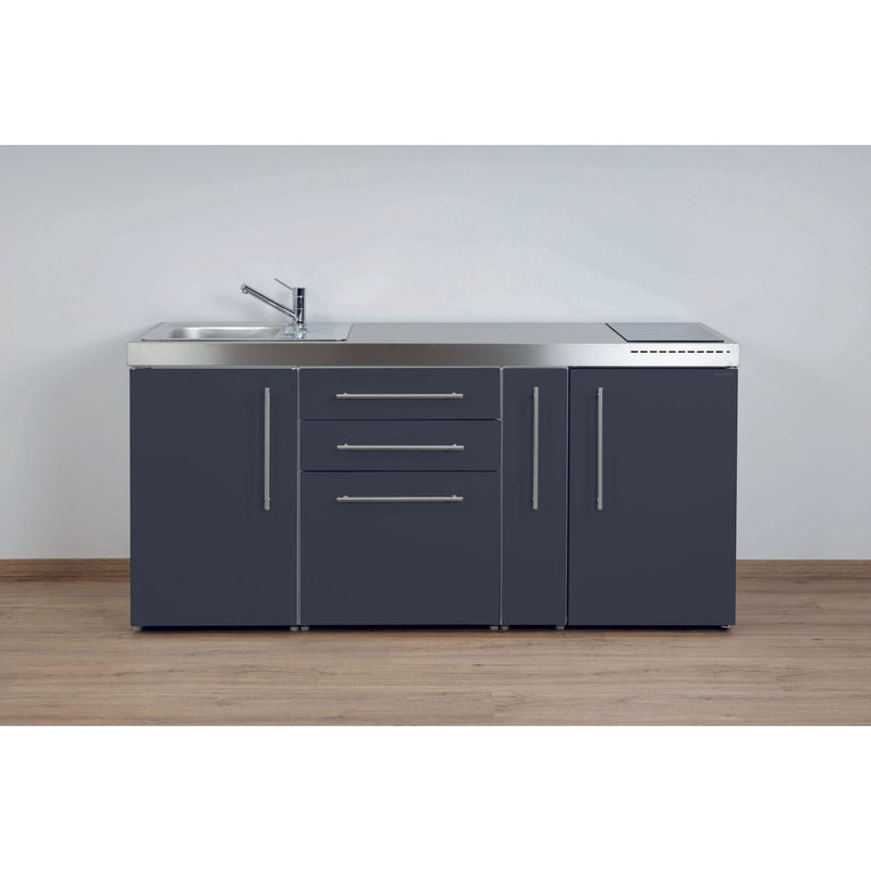 Stengel - Mini-Küche Miniküche Premiumline MPSG180AKSGKFreBl2Sn Schiefergrau