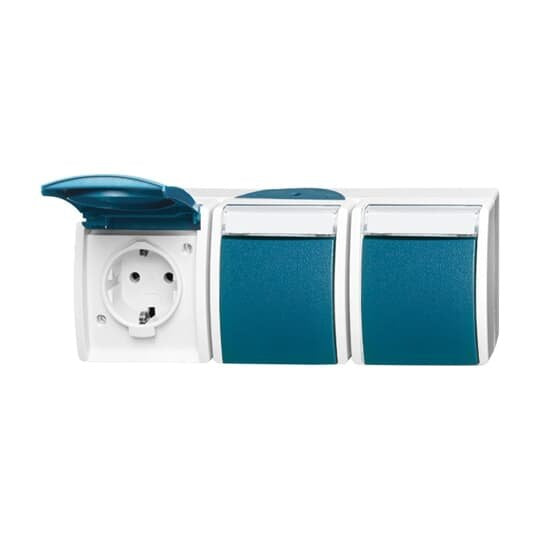 Busch-Jaeger - Steckdose Schuko-Steckdose 3f. 2300/3 EWN-53 waagerecht