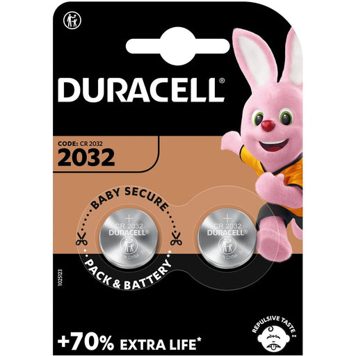 Hückmann - Batterie Knopfzelle Lithium 3V D2032-B2 (Bli.2) CR2032 Duracell