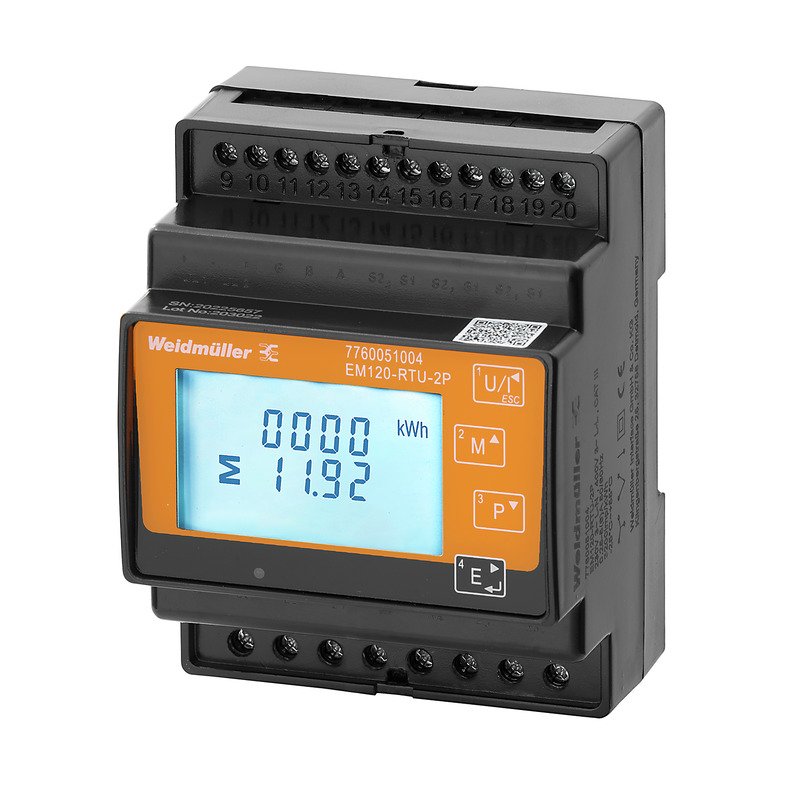 Weidmüller - Kombimessgerät Messgerät Modbus RTU EM120-RTU-2P 240/480V