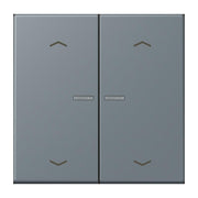 Jung - Abdeckung/Bedienelement für Installationsschalterprogramme Wippe mit Lichtleiter LC 102 KO5P 251 gris 59