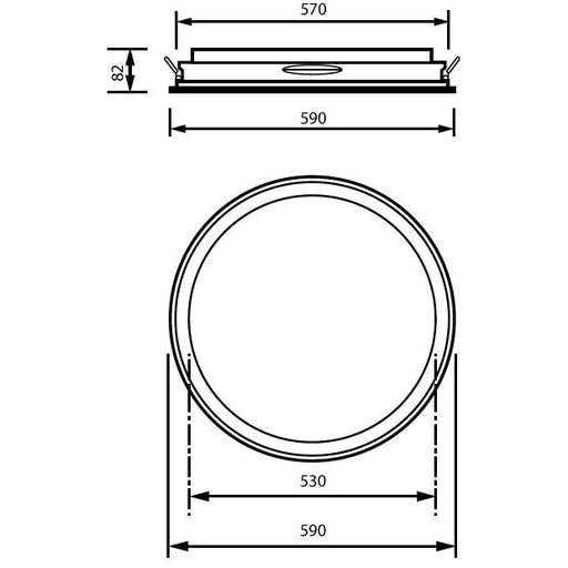 Philips Lighting - Decken-/Wandleuchte 3D-LED-Leuchte TCBRLR 46S #86434400 930