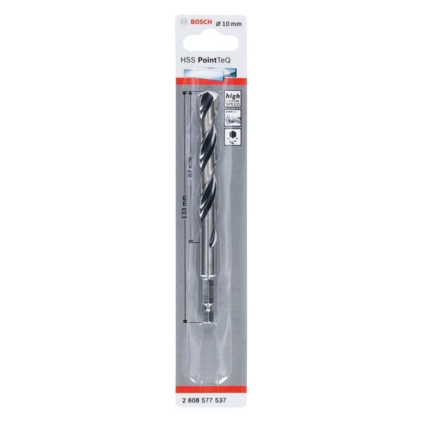 Bosch - Bohrer HSS PointTeQ 2608577537 Sechskantbohrer 10,0