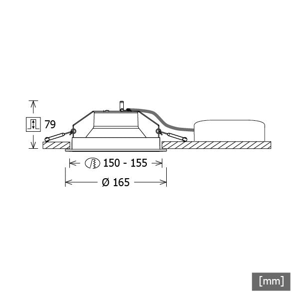 LTS Licht&Leuchten - Downlight/Strahler/Flutlicht LED-Downlight LEWYS 101.830/DALIws 830 DALI