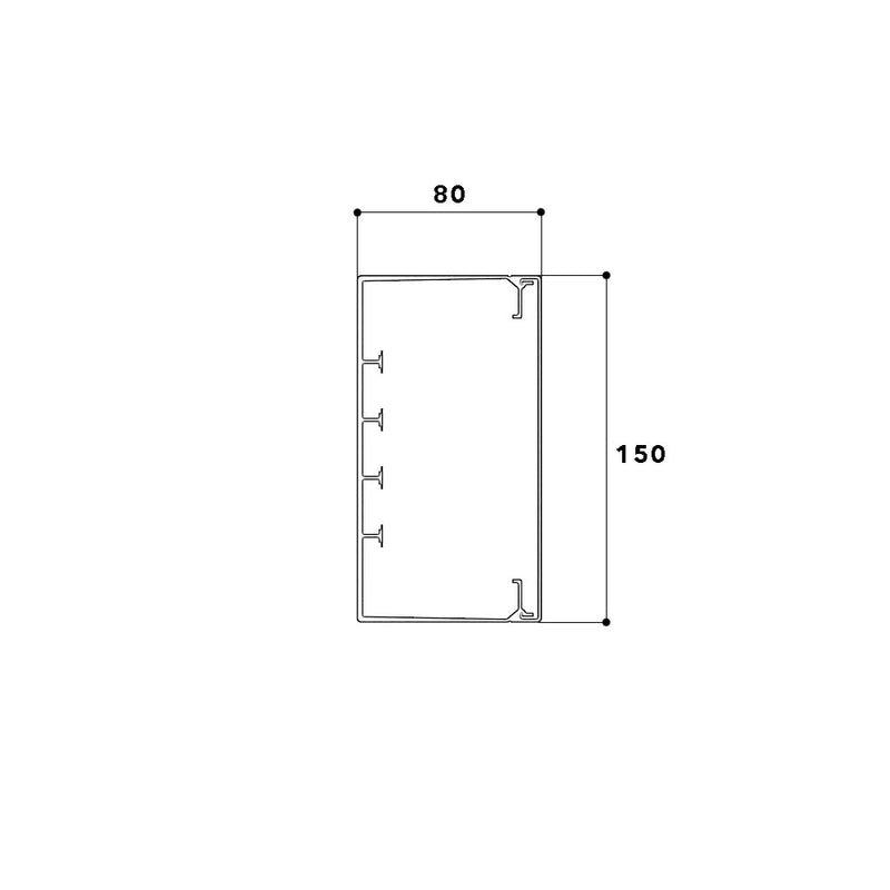 GGK - Geräteeinbaukanal Installationskanal 1491 − 2 Meter