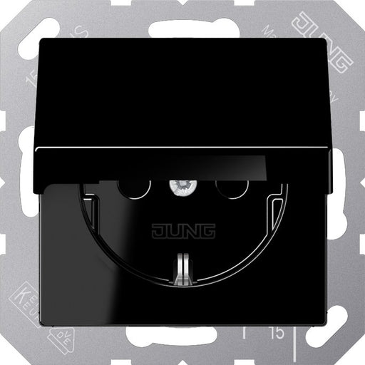Jung - Steckdose SCHUKO Steckdose A 1521 BFKL SW 16 A 250 V, schwarz