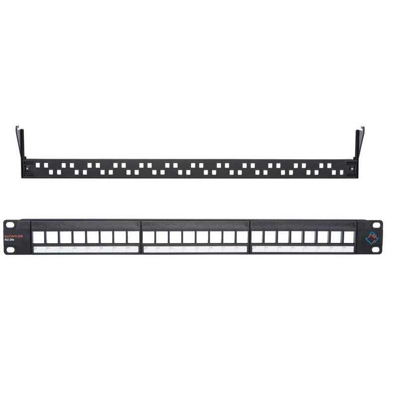 Dätwyler IT Infra - Patchpanel Kupfer Unilan patch Panel KU 24sw 418022 19Z 1HE 24xRJ45