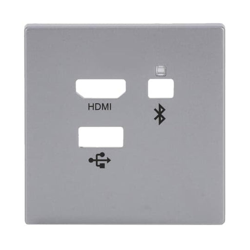 Busch-Jaeger - Einsatz/Abdeckung für Kommunikationstechnik Zentralscheibe 8256-83 Media Connector
