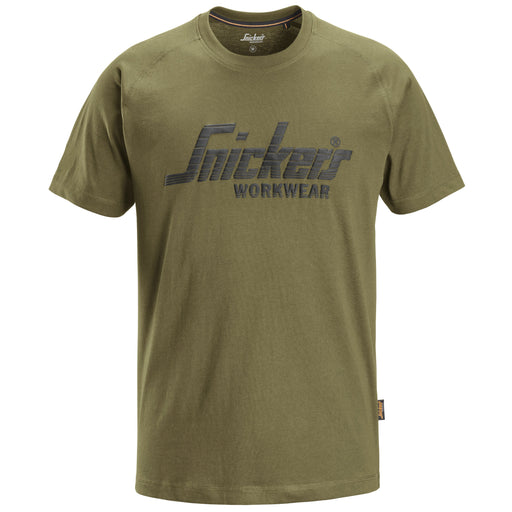 Snickers Workwear - T-Shirt Logo T-Shirt 25903100004 S khaki-grün