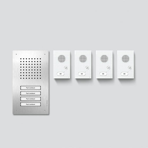 Siedle&Söhne - Türsprech-Set Audio-Set Siedle Classic SET CLAB 850-4 E/W Edelstahl/Weiß