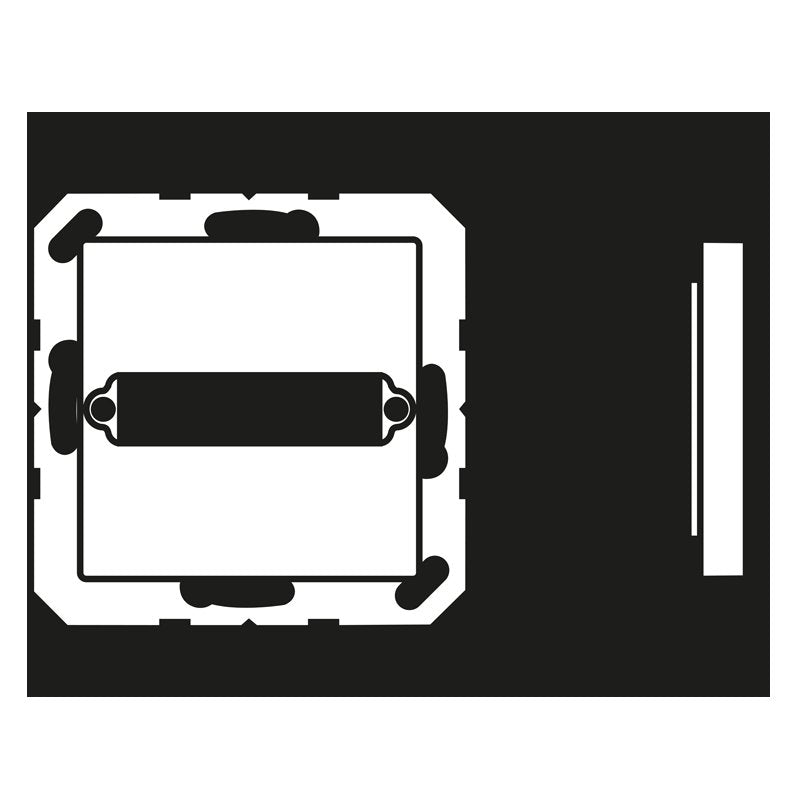 Jung - Abdeckung/Bedienelement für Installationsschalterprogramme Abdeckung aws A 594-125 WW für Trapezsteckverb