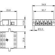 Telegärtner - LWL-Kupplung LC Quad Kupplung MM 100007154 Phosphorbronzehülse