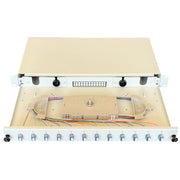 Paschke - Patchpanel LWL Spleissbox ausziehbar 19" 442304-12SA 12x LCd OS2 BLAU