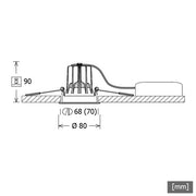 LTS Licht&Leuchten - Downlight/Strahler/Flutlicht LED-Einbaustrahler FLIR 100.1040.15 si 4000K 15Gr
