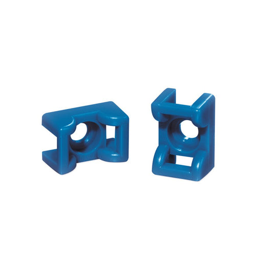 HellermannTyton - Befestigungssockel und -element für Kabelbinder Befestigungssockel KR8G5 E/TFE BU 100 blau − 100 Stück