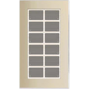 Issendorff - Bussystem-Tastsensor Glas-Tastenfeld LCN - GT12C 12 Tasten, champagn