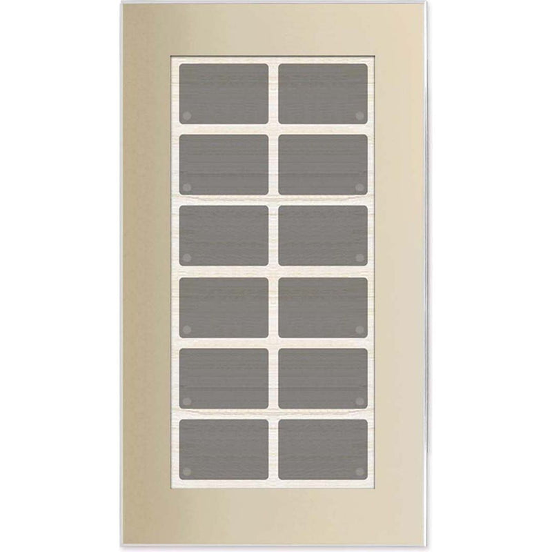 Issendorff - Bussystem-Tastsensor Glas-Tastenfeld LCN - GT12C 12 Tasten, champagn