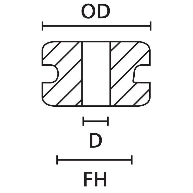 HellermannTyton - Durchführungstülle HV1606-PVC-GY-D1 − 500 Stück