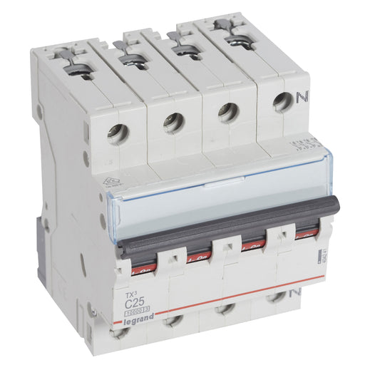 Legrand - Leitungsschutzschalter Legrand 404241 C25A 3-polig+N 10kA
