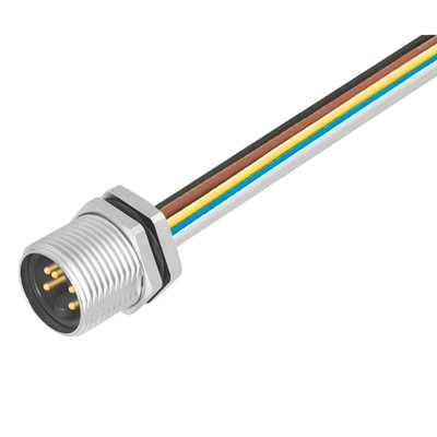 Weidmüller - Rundsteckverbinder, Einbau (mit Leitung) Steckverbinder SAIE-7/8S-5-0.2U-H Stift, 7/8"