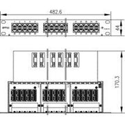 Telegärtner - Patchpanel Kupfer 19Z ISDN-Panel 1HE 100007039 MPPI50-H, gr