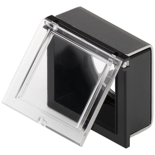 Eao - Zubehör/Ersatzteile für Befehlsgeräte Schutzklappe flach 61-9921.0 Schwarz/klar 24x24