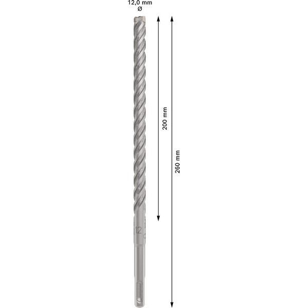 Bosch - Bohrer PRO SDS plus-5X 2608833809 Hammerbohrer 12 x