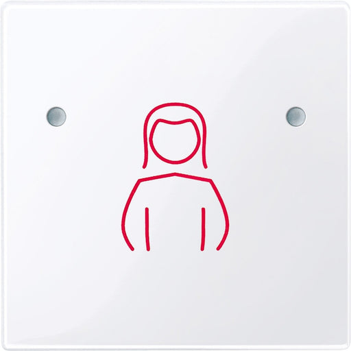 Merten - Zentralelement Klinikinstallation Tastfläche 1f.aws/gl MEG4840-0325 für Rufaster