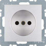 Berker - Steckdose alu 6167331404 o.Schutzkontakt