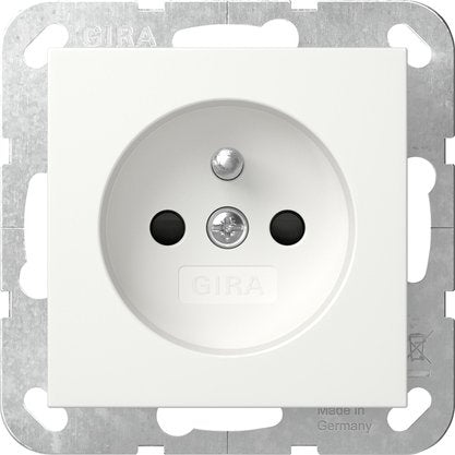 Gira - Steckdose Steckd. Erdstift+SH 448503 Reinweiß
