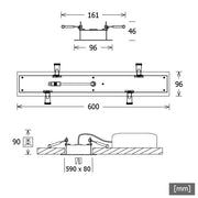 LTS Licht&Leuchten - Decken-/Wandleuchte LED-Einbauleuchte LUZ-R12 104.830.60si 830, si