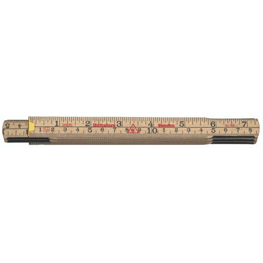 Hultafors - Gliedermaßstab Holzgliedermassstab 61-1-6 -mm/Zoll- 1m − 10 Stück