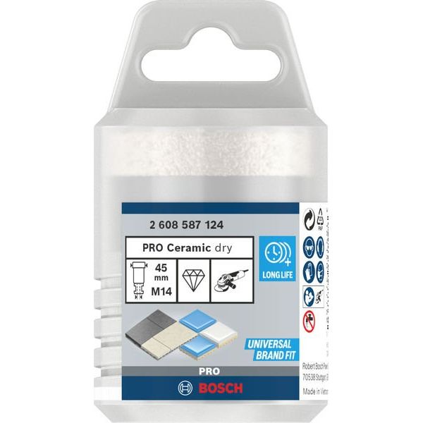 Bosch - Bohrer PRO Ceramic dry 2608587124 Trockenbohrkrone 45