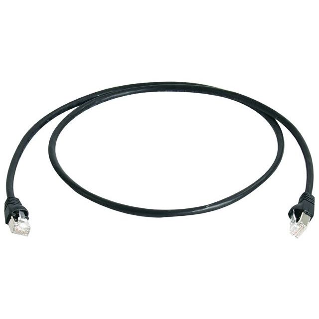 Telegärtner - Patchkabel Kupfer Patchkabel S/FTP 6A 100008648 sw 5,0m