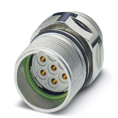 Phoenix Contact - Rundsteckverbinder, Einbau (ohne Leitung) Gerätesteckverbinder CA-07S1N126L00 Vorderwand