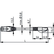 Telegärtner - Patchkabel Kupfer Industrie Patchkabel SF/UTP Cat5 100008282 gn 2,0m PUR