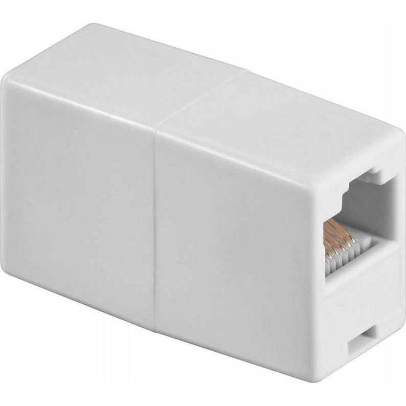 Goobay - Modulare Kupplung ISDN RJ45 Kupplung 93058 ws,Bu/Bu