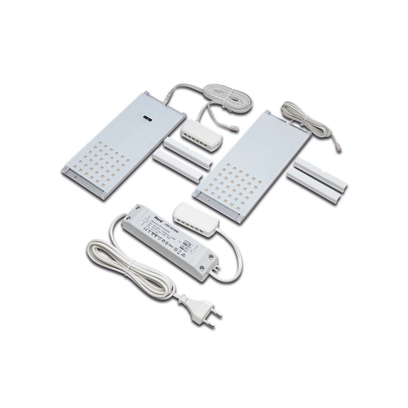 Hera - Decken-/Wandleuchte 2er-Set LED-Unterb.leuchte 61055120301 nw ws m.IR-Sch