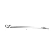 HellermannTyton - Kabelbinder Befestigungsbinder T18MR-N66-BK-C1 110x2,5 − 100 Stück